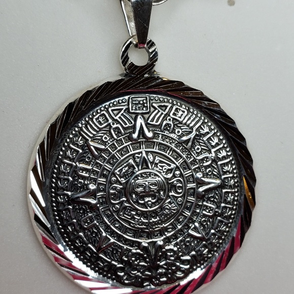 .950 Mexican Silver Aztec Calendar - Picture 2 of 7